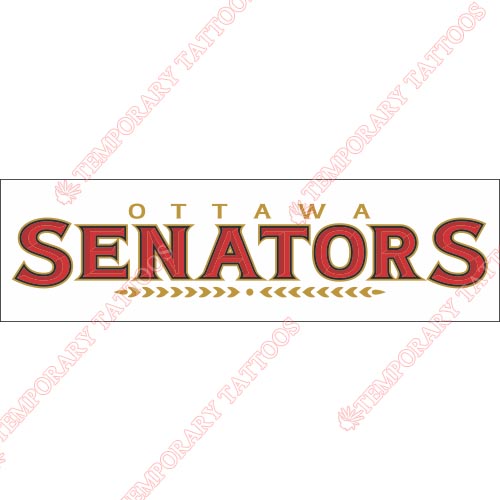 Ottawa Senators Customize Temporary Tattoos Stickers NO.271